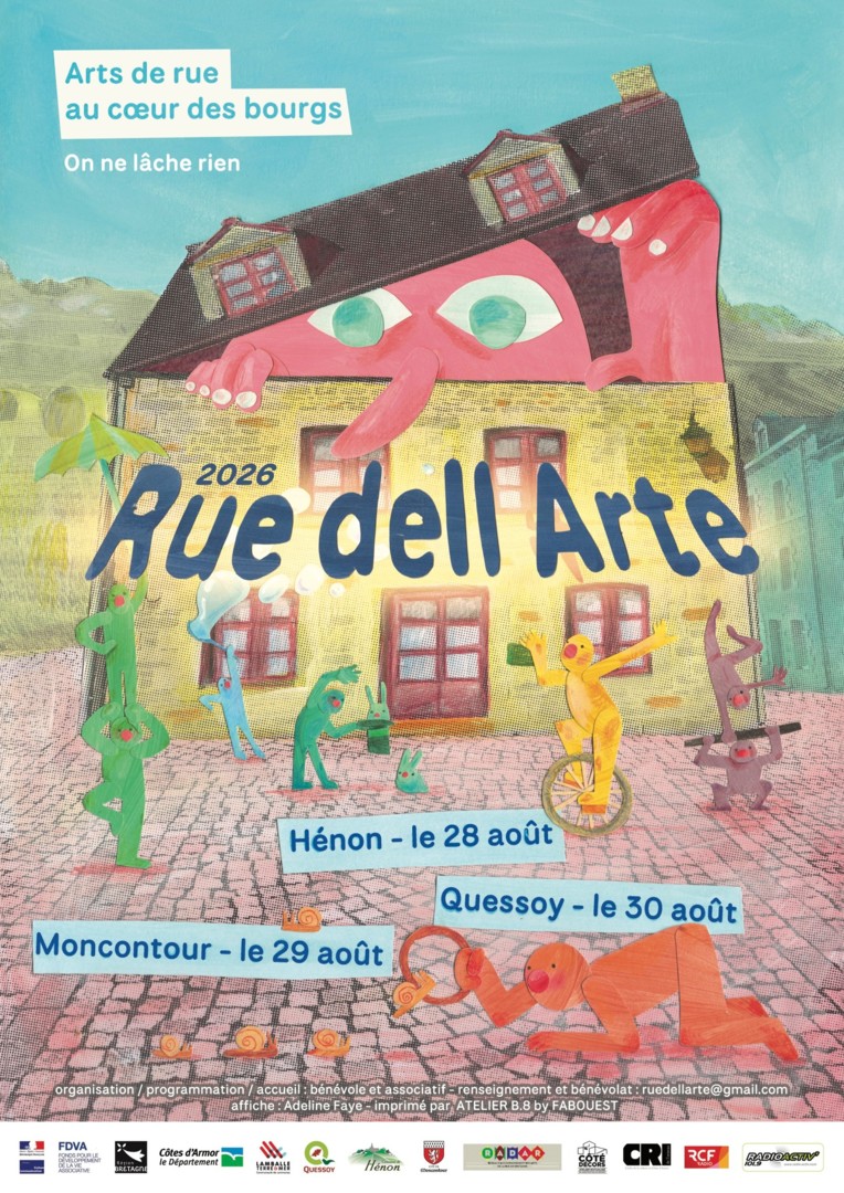 Affiche - Rue Dell Arte 2026 - Hénon Moncontour Quessoy